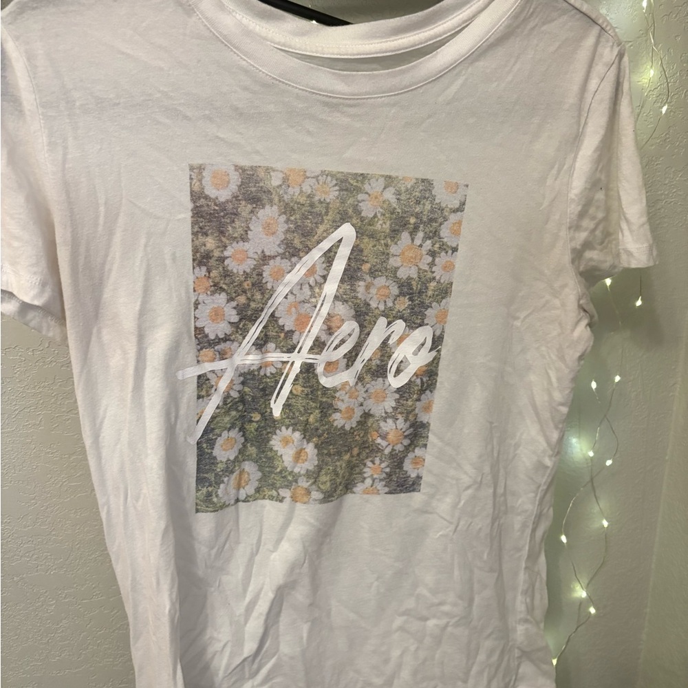 Aeropostale Classic Crew White Tee